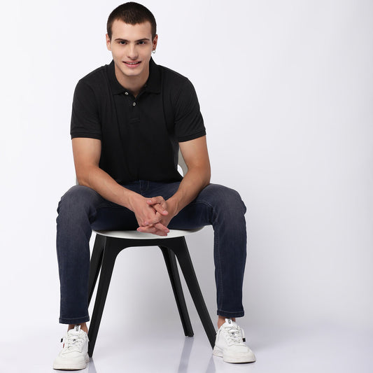 Timeless Solid 210 GSM Regular Fit Polo T-Shirt - Premium Pique Knit with Anti-Curl Collar & Breathable Comfort