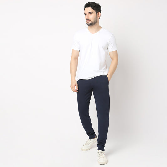 Mid Rise Joggers with Secure Mobile Pockets & Adjustable Comfort