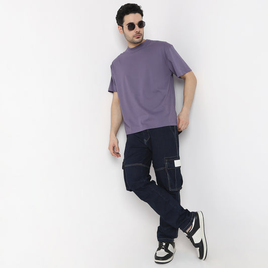 Oversized Solid Tee – 210 GSM Premium Fabric, Boxy Fit & Shape Retention with Special Knitting Technology