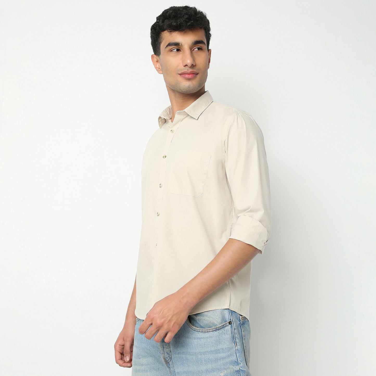 Regular Fit Smart Solid Shirt - Modern, Comfortable & Easy Care