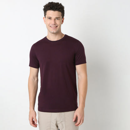 A Must-Have Regular Fit Solid Tee - Super Soft Handfeel, 160 GSM & Quick Dry