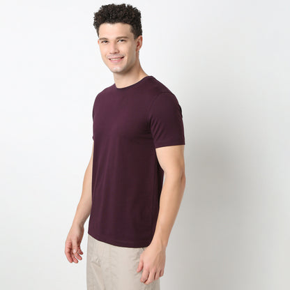 A Must-Have Regular Fit Solid Tee - Super Soft Handfeel, 160 GSM & Quick Dry