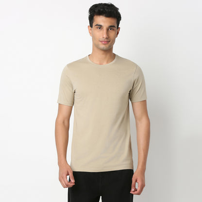 A Must-Have Regular Fit Solid Tee - Super Soft Handfeel, 160 GSM & Quick Dry