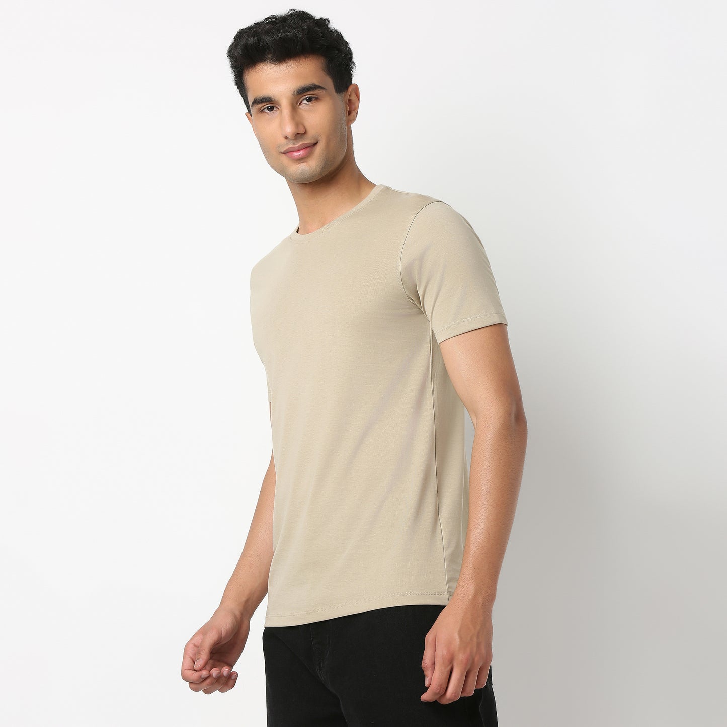 A Must-Have Regular Fit Solid Tee - Super Soft Handfeel, 160 GSM & Quick Dry